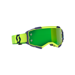 Scott Fury motorbril (gespiegeld | blauw / geel / groen)
