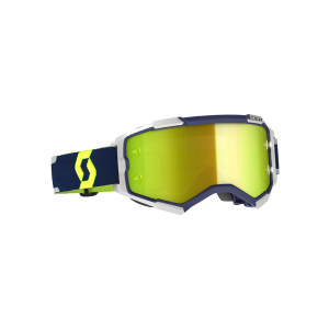 Scott Fury motorbril (gespiegeld | blauw / grijs / geel)