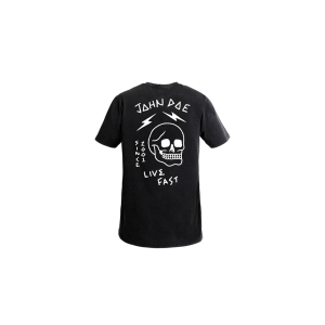 John Doe Live Fast doodshoofd T-shirt (zwart)