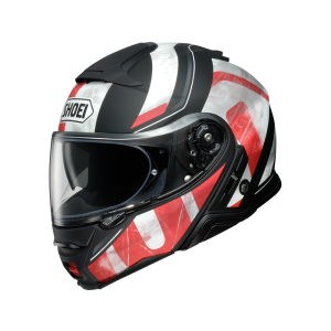 Shoei Neotec-II Jaunt TC-1 opklapbare helm (mat zwart / wit / rood)
