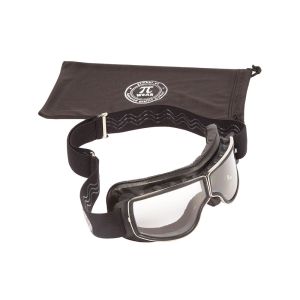 PiWear Boston CL motorbril (transparant | zwart)