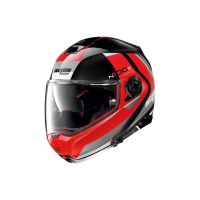 Nolan N100-5 Hilltop N-Com opklapbare helm (rood)