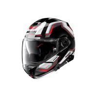 Nolan N100-5 Upwind N-Com opklapbare helm (zwart / rood / wit)